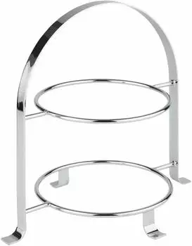 APS Serviergestell Etagere hartverchromtes Metall 33x23,5x30cm (33214)
