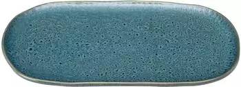 Leonardo Matera Servierplatte Keramik, eckig, blau, 32x18cm (022847)