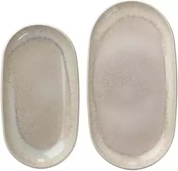 Villeroy & Boch like. by Perlemor Sand Servierplatten-Set 2-teilig