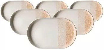 Ritzenhoff & Breker Servierplatte 13 x 20cm 6er Set Trio siena