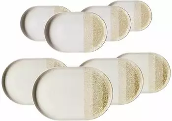 Ritzenhoff & Breker Trio Servierplatten-Set 8-teilig - Creme