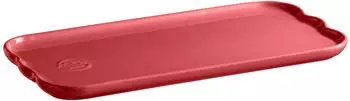 Emile Henry Kuchenform rechteckig, Keramik, Rosa, 31,5x15cm (EH478853)