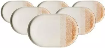 Ritzenhoff & Breker Servierplatte 20 x 30cm 6er Set Trio siena
