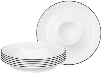 Seltmann Weiden Eierbecher Lido Black Line &oslash; 12,5 cm 6er Set
