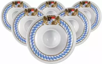 Seltmann Weiden Compact Bayern Eierbecher mit Ablage 6er Set