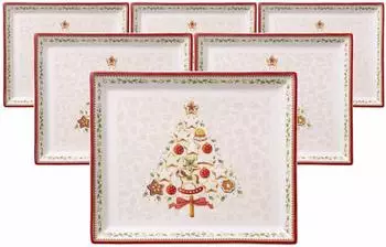 Villeroy & Boch Winter Bakery Delight Geb&auml;ckplatte 27 x 23 cm 6er Set