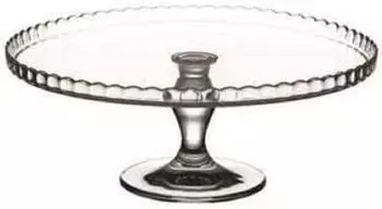 Pasabahce Tortenständer auf Sockel, Glas, weiß, 32cm (95117T-001)
