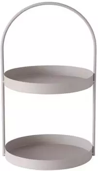 Boltze Joko Etagere Metall beige, H. 44cm