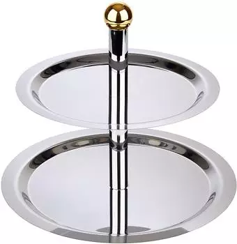 APS Etagere 2-stufig, Edelstahl, Ø38cm (33238)