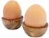 D.O.M. Die Olivenholz Manufaktur Piccolo Eierbecher aus Olivenholz, 6er-Set (3011)