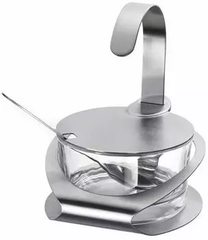 Westmark Wien Parmesan-/Zuckertopf 150ml, Edelstahl/Glas (65112260)