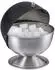 Relaxdays Zuckerdose Zuckerkugel mit Deckel, Edelstahl, schwarz/silber, 15,5x14cm (10032542)