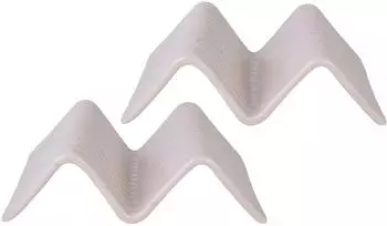 CreaTable Taco Stand Servier-Set, Steinzeug, weiß, 2-tlg (33973)