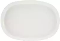 CreaTable Servierplatte "Uno, Servier-Platte oval" Seidenmatte Spezialglasur,