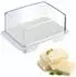Westmark Exclusiv Kühlschrank-Butterdose 2er-Set, Kunststoff, weiß/transparent (208622E3)