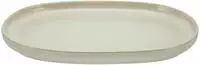 CreaTable Servierplatte "Uno, Servier-Platte oval" Seidenmatte Spezialglasur,