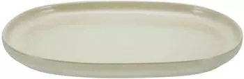 CreaTable Uno Sand Servierplatte oval, Steinzeug (30006)