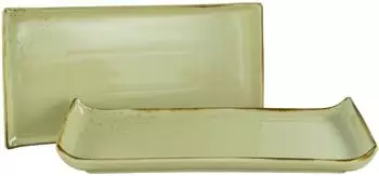 CreaTable Nature Collection Earth BBQ-Platte 2-tlg., Steinzeug, hellgrau (33020)