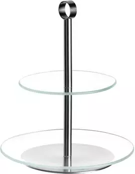 Leonardo CENA Glasetagere silber, 26cm (025360)