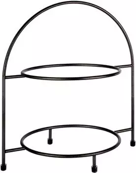 APS Industrial Etagere Metall, 2 Teller, 19,5x29cm, H30cm (33208)