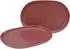 CreaTable Orient Mandala Servierplatten-Set 2-tlg., rot, Porzellan (21631)