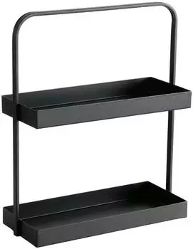 Boltze Jago Etagere Metall schwarz matt, 38,4cm