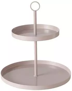 Boltze Samina Etagere aus Metall, beige, H. 34cm