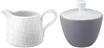 Seltmann Weiden Life Fashion Milch- und Zucker-Set, Porzellan, elegant grau, 260ml