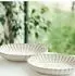 Almina Bloomy Servierplatten 2er-Set, Porzellan, 23x16cm