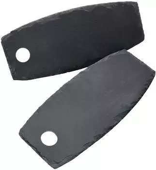 Ritzenhoff & Breker Schieferplatte 18x45cm mit Griff-Öffnung, 2er-Set