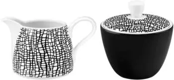 Seltmann Weiden Life Fashion Milch- und Zucker-Set Glamorous Black, Porzellan, 260ml