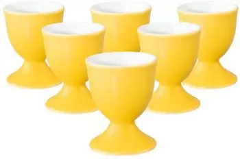 Seltmann Weiden Liberty Pure Colors Eierbecher Yellow Glow ø 4,9cm 6er-Set, Porzellan