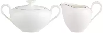 Villeroy & Boch Anmut Platinum No.1 Milch- und Zucker-Set, wei&szlig;, Porzellan (81453154-0)