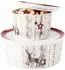 Seltmann Weiden Life Christmas Gebäckdosen 2er Set, Porzellan, weiß-braun, ø14/21cm