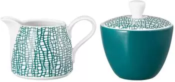 Seltmann Weiden Life Fashion Milch- und Zucker-Set Trendy Petrol, Porzellan, 260ml