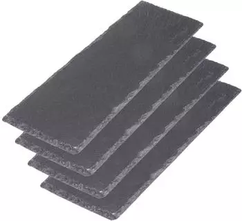 Westmark Servier-Set Schieferplatten 30x10cm, 4-teilig, anthrazit (69422260)