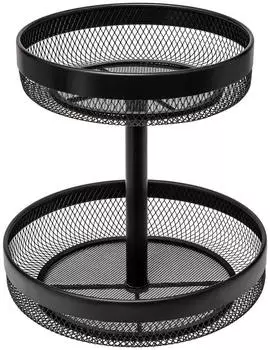 5five Mayaj Obst-Etagere 2-st&ouml;ckig, schwarz, Metall (189979)