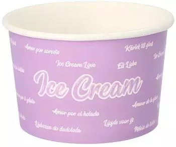 Starpak Eisbecher aus Pappe, rund, 500ml, &Oslash; 11,2cm (90239)