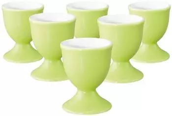 Seltmann Weiden Liberty Pure Colors Eierbecher lime gr&uuml;n, Porzellan, 6er Set (&oslash; 4,9cm)
