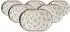 Ritzenhoff & Breker Viola Servierplatte 30x20cm mehrfarbig Steinzeug 6er-Set
