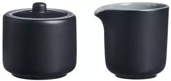 Ritzenhoff & Breker Jasper Milch- & Zuckerset, 2-teilig, schwarz, Keramik