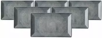 Ritzenhoff & Breker Grana Servierplatte 25x15cm Steinzeug 6er-Set