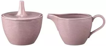 Seltmann Weiden Beat Color Glaze Milch & Zucker Set, Porzellan, altrosa (2-tlg)
