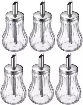 Westmark Berlin Zuckerdosierer 6er-Set, 250ml, Glas/Edelstahl (653422E2)
