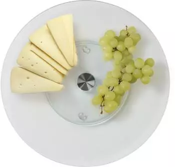 Stoneline Drehbare Servierplatte aus Glas, rund, 32cm (22792)