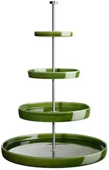ASA Grande Etagere 4-stufig, Steingut, gr&uuml;n, 61cm (92153378)