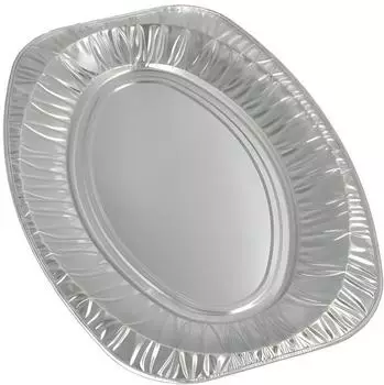 Papstar Servierplatten oval, Alu, 44,5x29,5cm, 100 St&uuml;ck (14891)