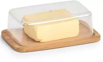 Zeller Butterdose Bambus/Kunststoff, beige (22026)