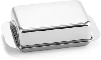 Gravidus Butterdose Edelstahl Silber