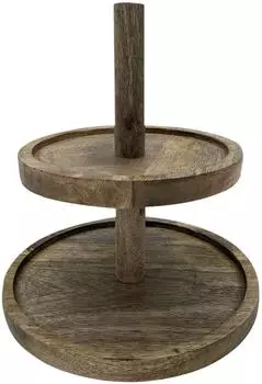 Spetebo Etagere 25 cm Mangoholz